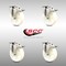 Service Caster 5 Inch 316SS Nylon Wheel Swivel Top Plate Caster Set Total Lock Brake SCC SCC-SS316TTL20S514-NYS-4 - alternate 2